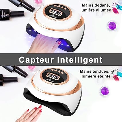 Lampe LED Séchage Ongles - Vernis Gel et Semi-Permanent