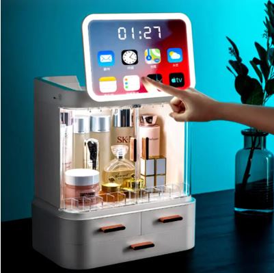 Boîte de Rangement Beauté avec Écran LED - Organisation
